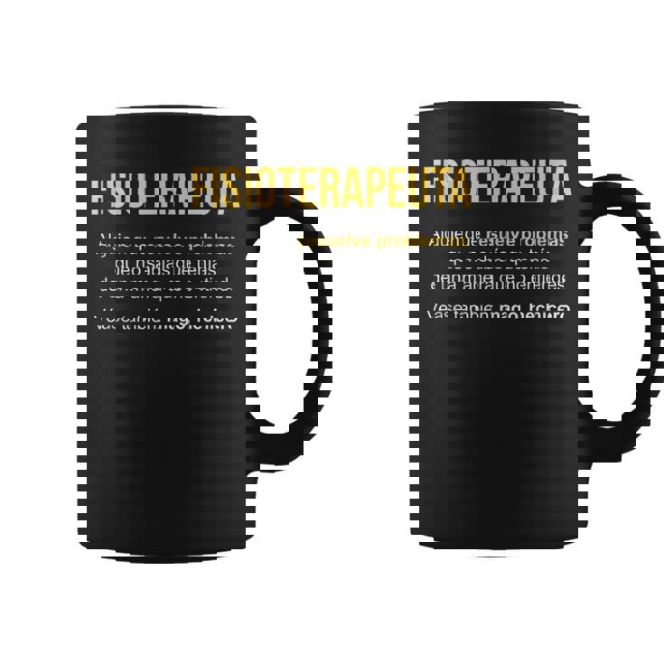 Fisioterapeuta Definición Regalo Fisioterapeuta Sin Mangas Taza de café