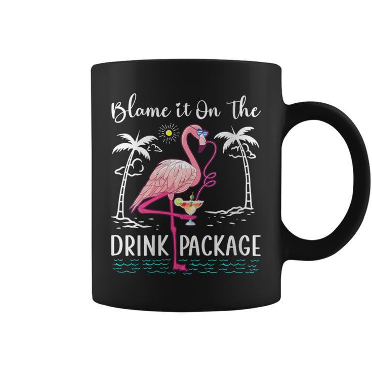 Flamingo Cruise Blame It On The Drink Package Drinking Booze Coffee Mug