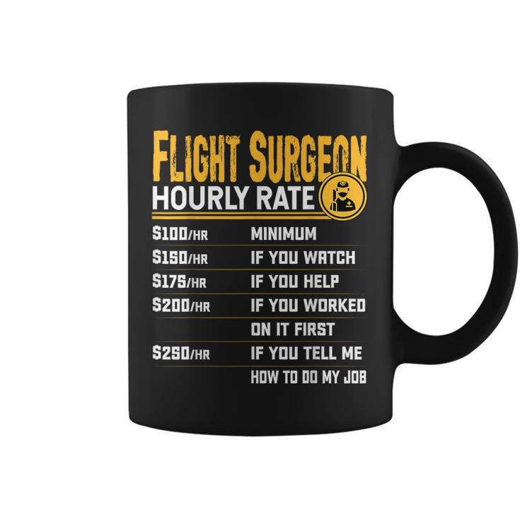 Flight Surgeon Hourly Rate Flight Doctor Physician Coffee Mug