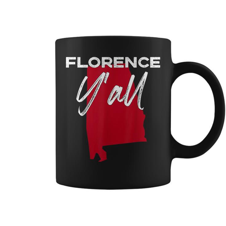 Florence Alabama Y'all Al Pride State Map Cute Coffee Mug