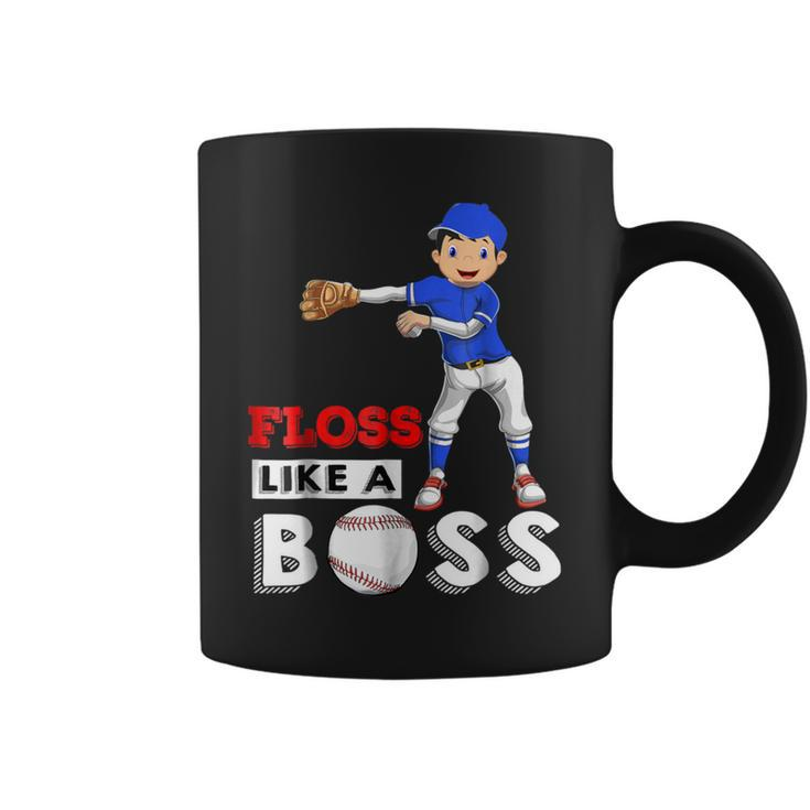 Floss Like A Boss Baseball Coffee Mug