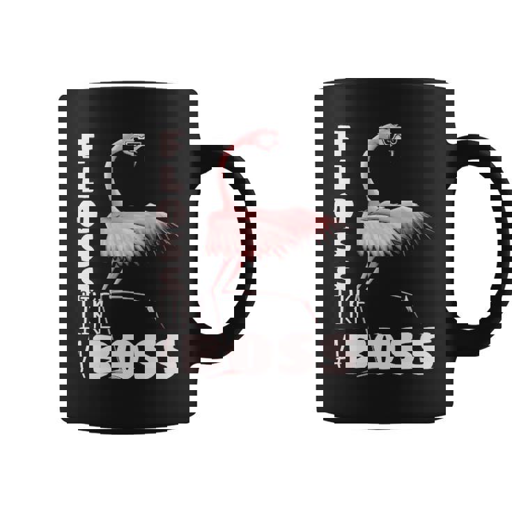 Floss Like A Boss Flamingo Flossing Bird Coffee Mug
