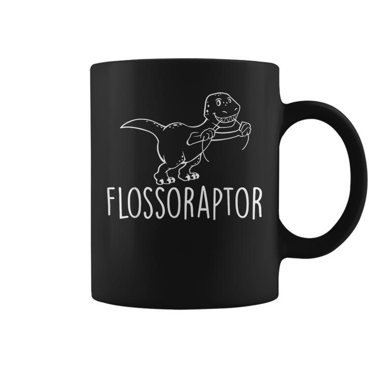 Flossoraptor Flossing Cute Dinosaur Dental Babe T Coffee Mug