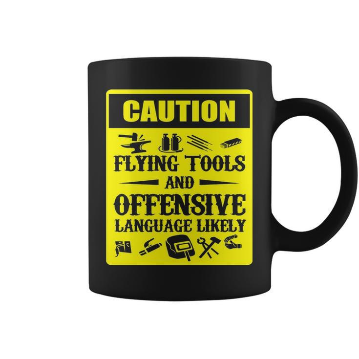 Flying Tools & Offensive Language Welder Coffee Mug