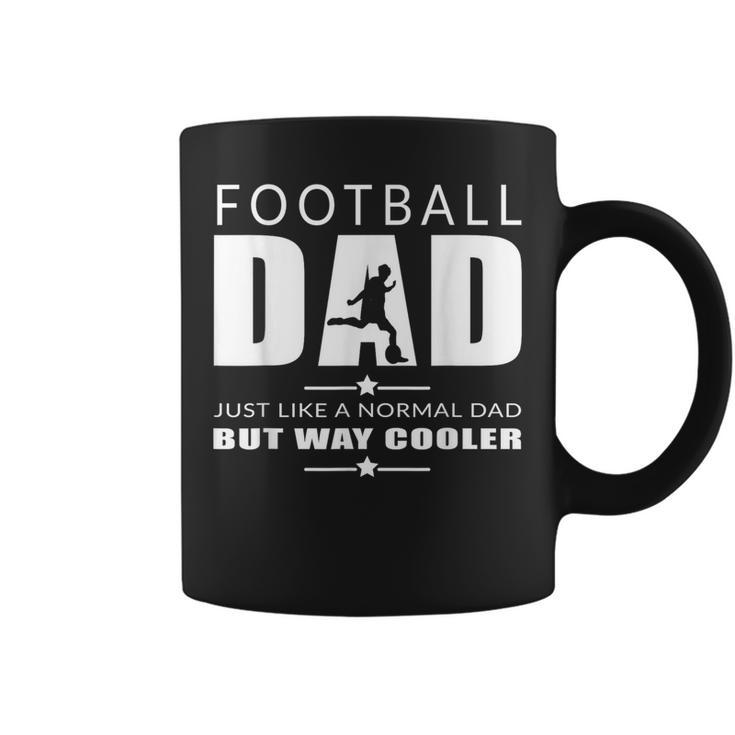 Football Dad Fathers Day Football Cool Dad Fathers Day Coffee Mug