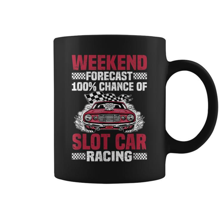 Weekend Forecast Slot Car Racing Coffee Mug