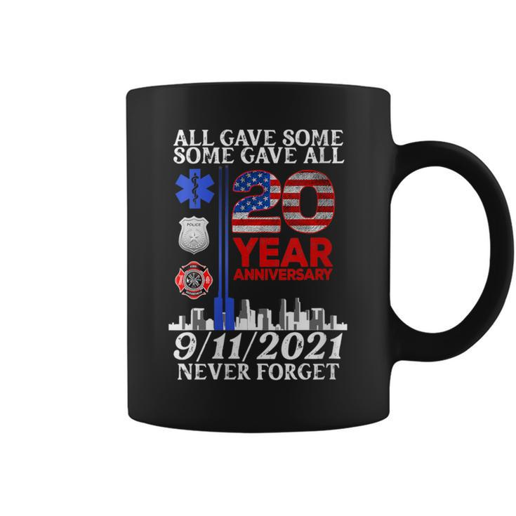 Never Forget 911 20Th Anniversary Patriot Day 2001 Flag Usa Coffee Mug