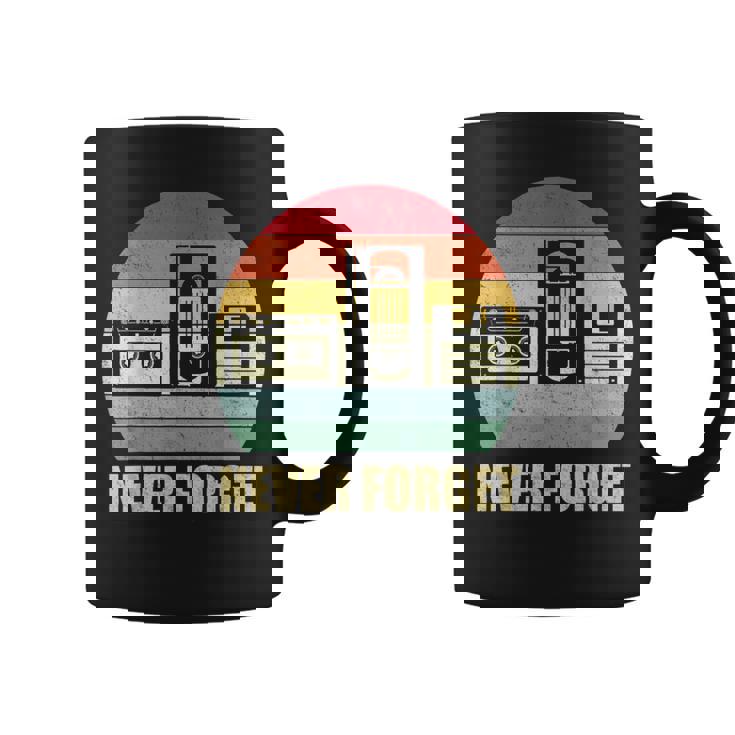 Never Forget Audio Cassette 70S 80S 90S  Taza de café
