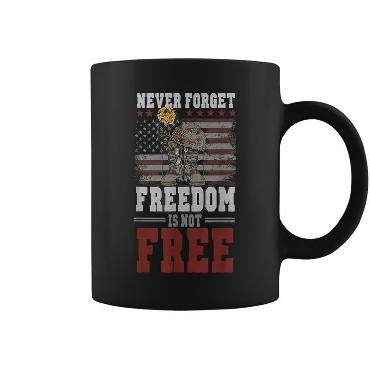 Never Forget Freedom Is Not Free Veterans Day Dad Papa Coffee Mug
