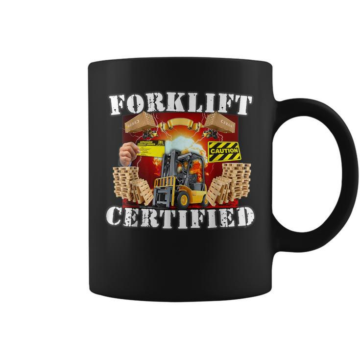 Forklift Certified  Forklift Oddly Specific Meme Coffee Mug