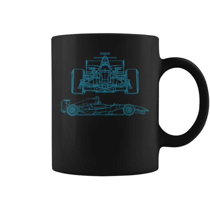 Formula Racecar Schematic Race Car Driver Formula Racing Coffee Mug