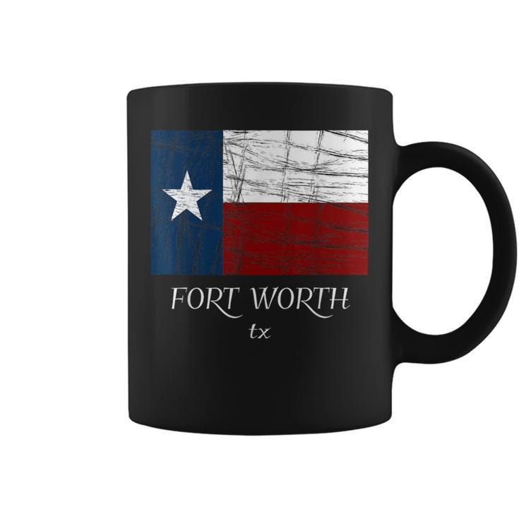 Fort Worth Tx City State Texas Flag Coffee Mug