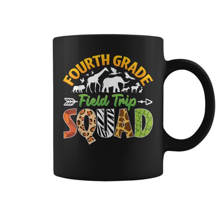 Fourth Grade Zoo Field Trip Squad Matching Teacher Students Coffee Mug