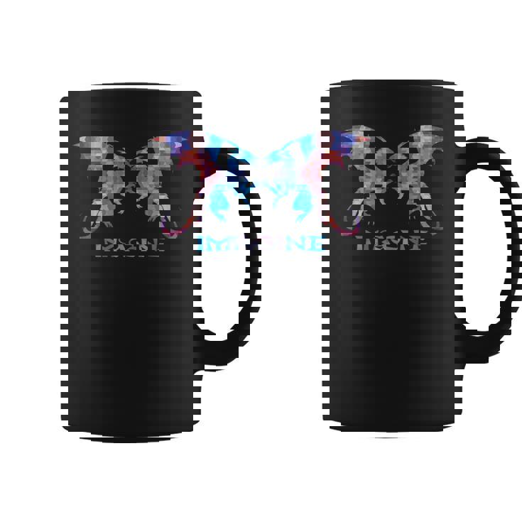 Fractal Fantasy Dragons Imagine Taza de café