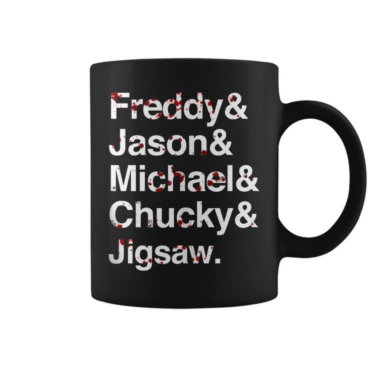 Freddy Jason Michael Horror Film Character List Coffee Mug