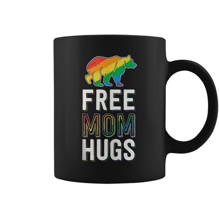 Free Mom Hugs Pride Proud Mom Lgbtq Parent Lgbt Coffee Mug