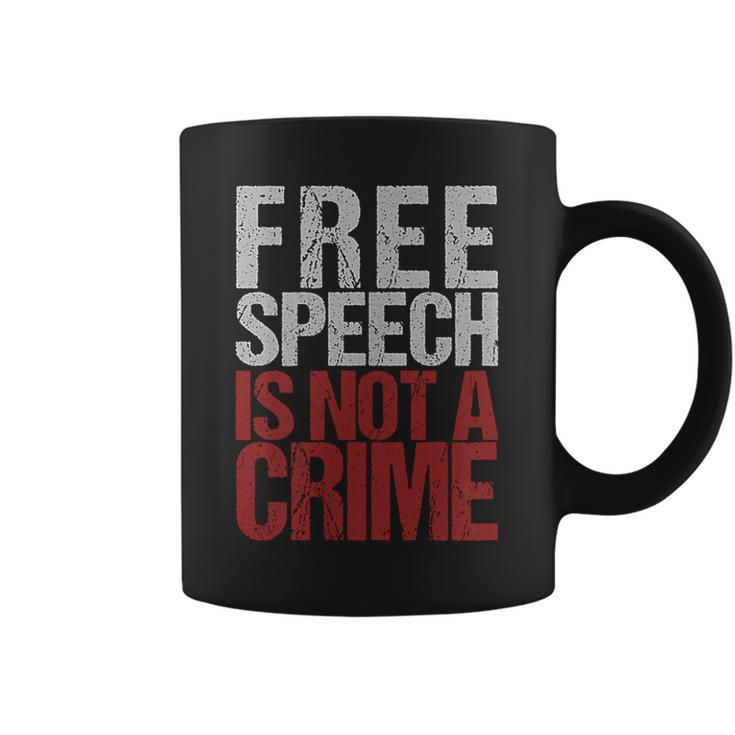 Free Speech Is Not A Crime Usa Patriotism Coffee Mug