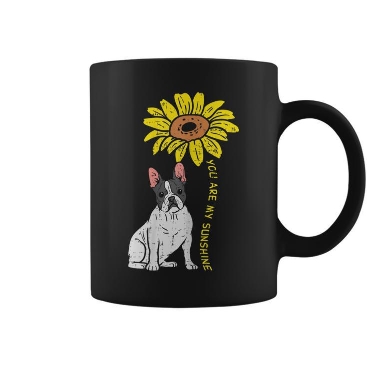 French Bulldog Sunflower Sunshine Frenchie Dog Women Coffee Mug