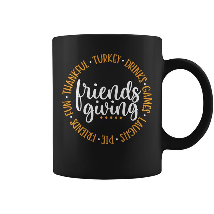 Friendsgiving Day Friends & Family Thankful Turkey Games Pie Coffee Mug