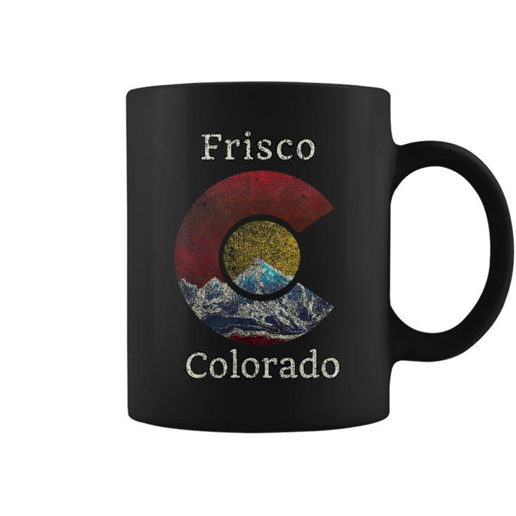 Frisco Colorado Flag Styled Mountain Coffee Mug