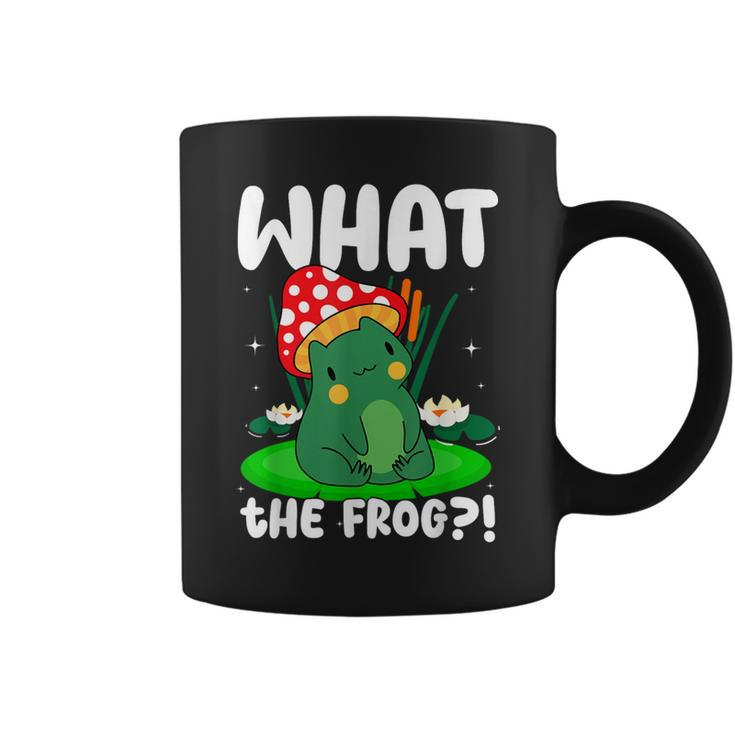 What The Frog Aesthetic Mushroom Frog Coffee Mug