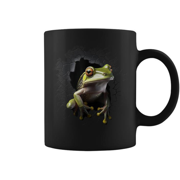 Frog Wall Animal Lovers Frog Coffee Mug