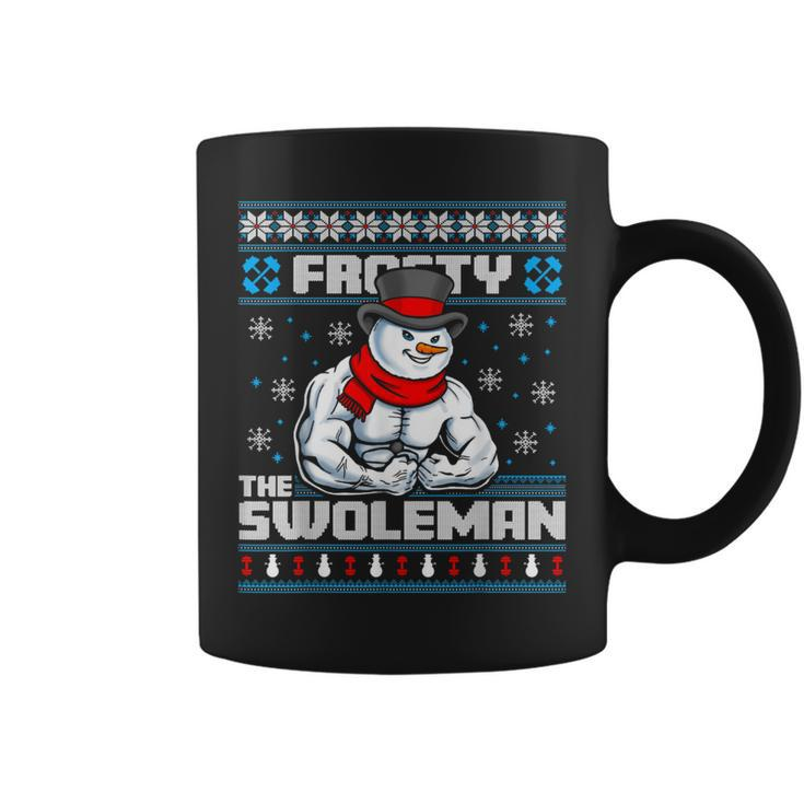 Frosty Swoleman Christmas Workout Gym Weight Lifting Coffee Mug - Thegiftio