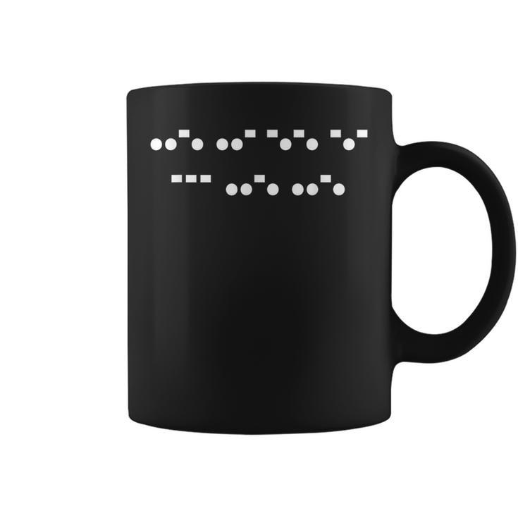 Fuck Off Morse Code Secret Message Morse Code Coffee Mug