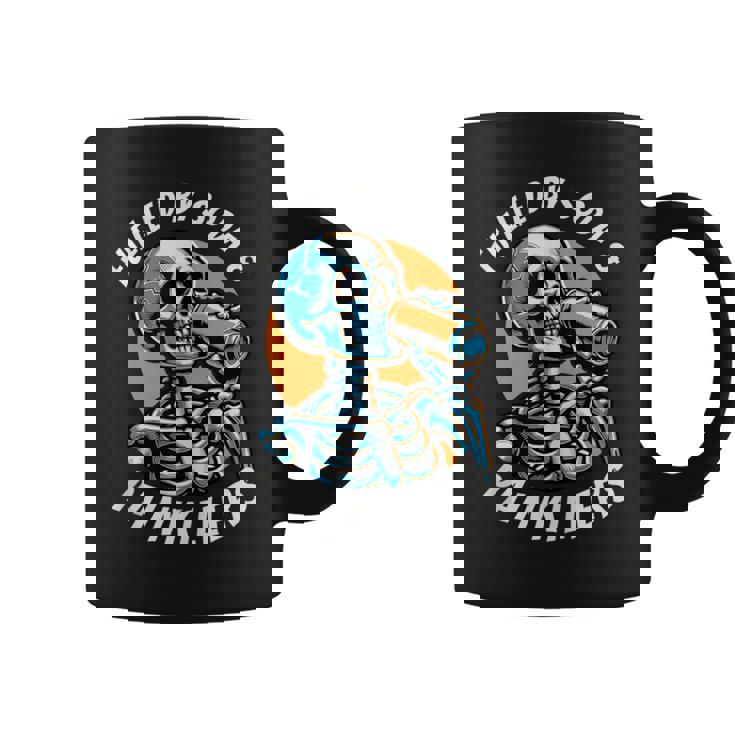 Fuelled By Soda Painkillers Chronic Pain Spoonie Black Coffee Mug
