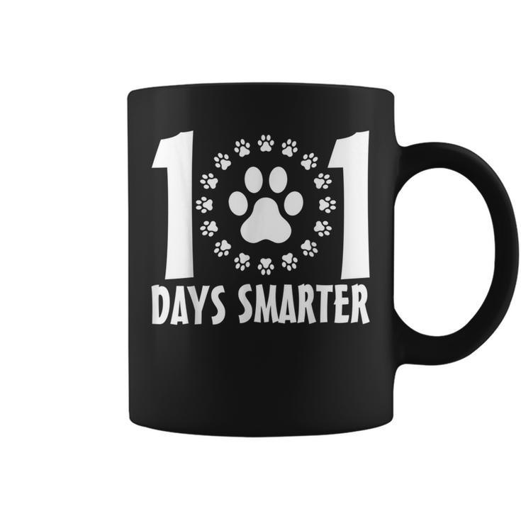 101 Days Smarter Teacher Dogs Days Of School Student Coffee Mug