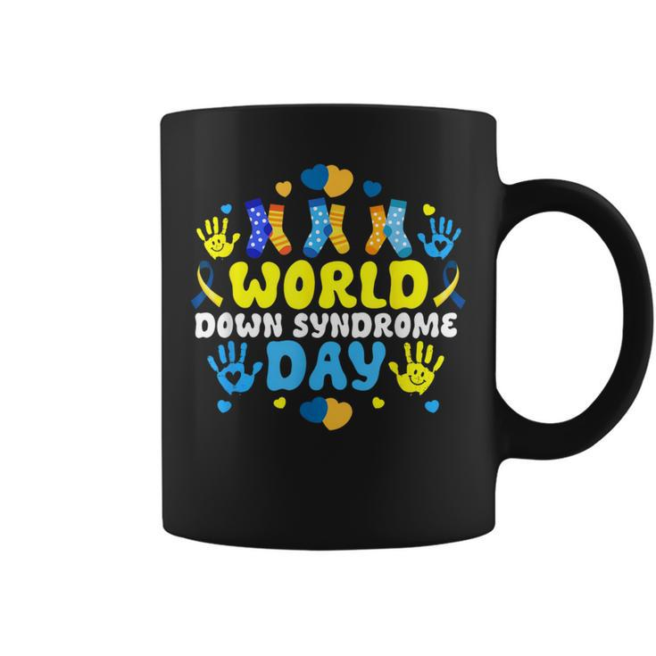 321 World Down Syndrome Day 2024 Groovy Meme Coffee Mug