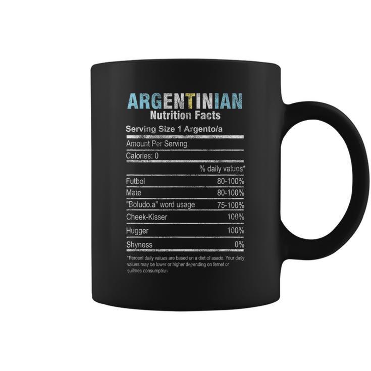 Argentinian Nutrition Facts Argentina Argentine People Coffee Mug