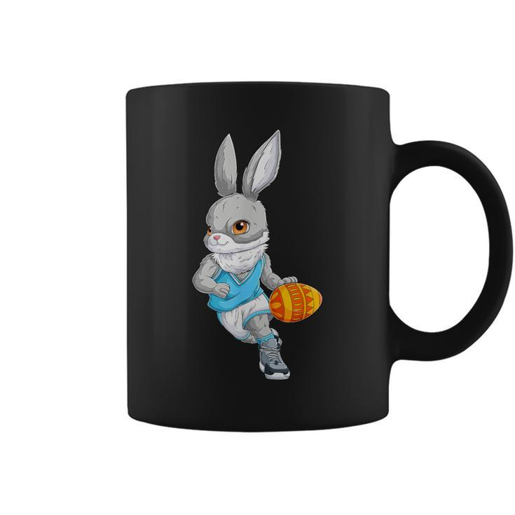 Basketball Player Happy Easter Bunny Holding Egg Coffee Mug