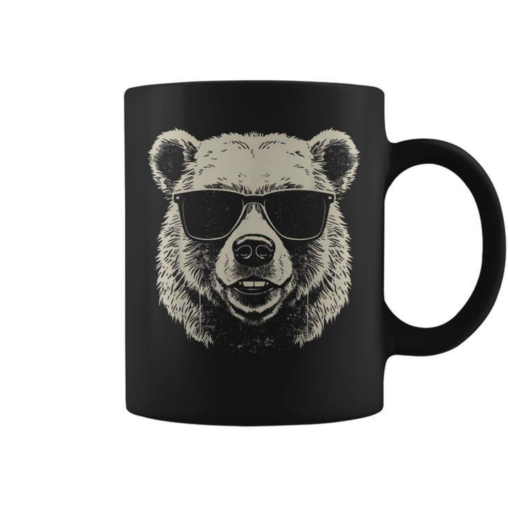 Bear Cool Stencil Punk Rock Coffee Mug