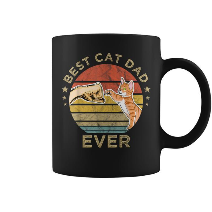 Best Cat Dad Ever Vintage Retro Daddy Father's Day Coffee Mug