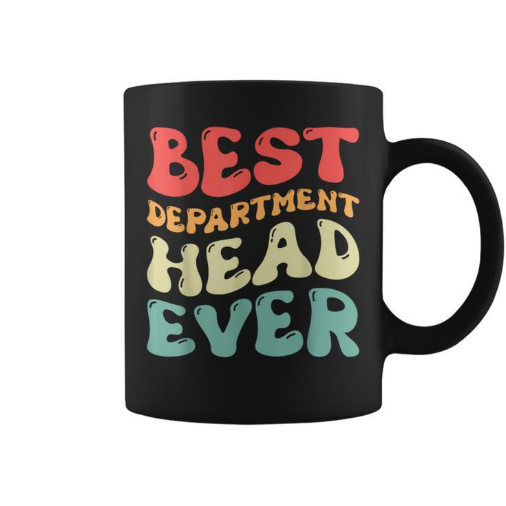 Best Department Head Ever Vintage Groovy Women Coffee Mug