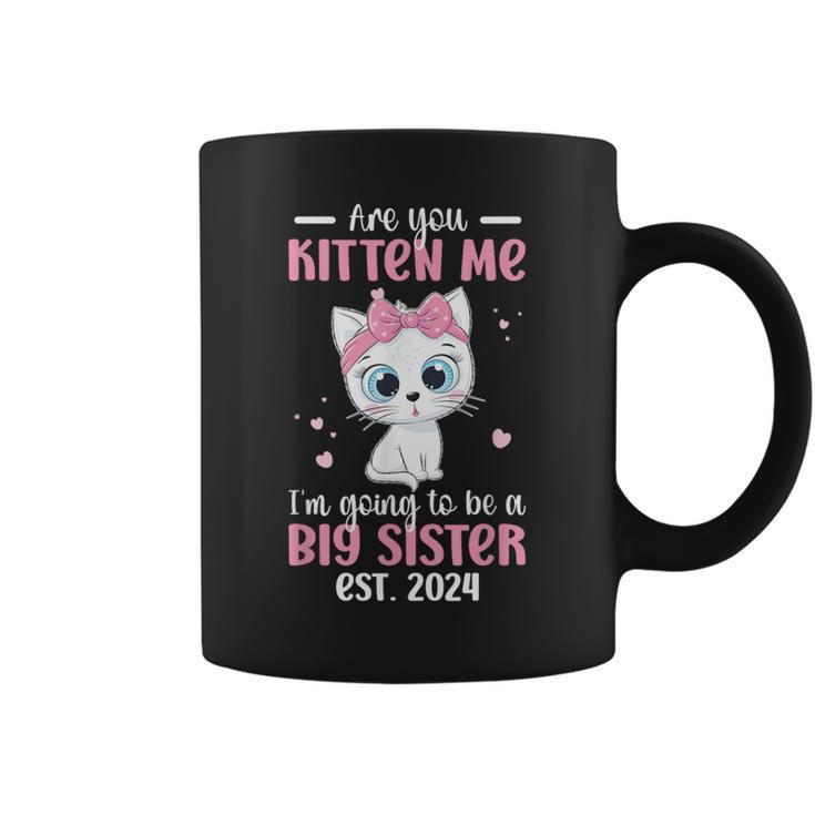 Big Sister To Be 2024 Promoted To Big Sister 2024 Coffee Mug