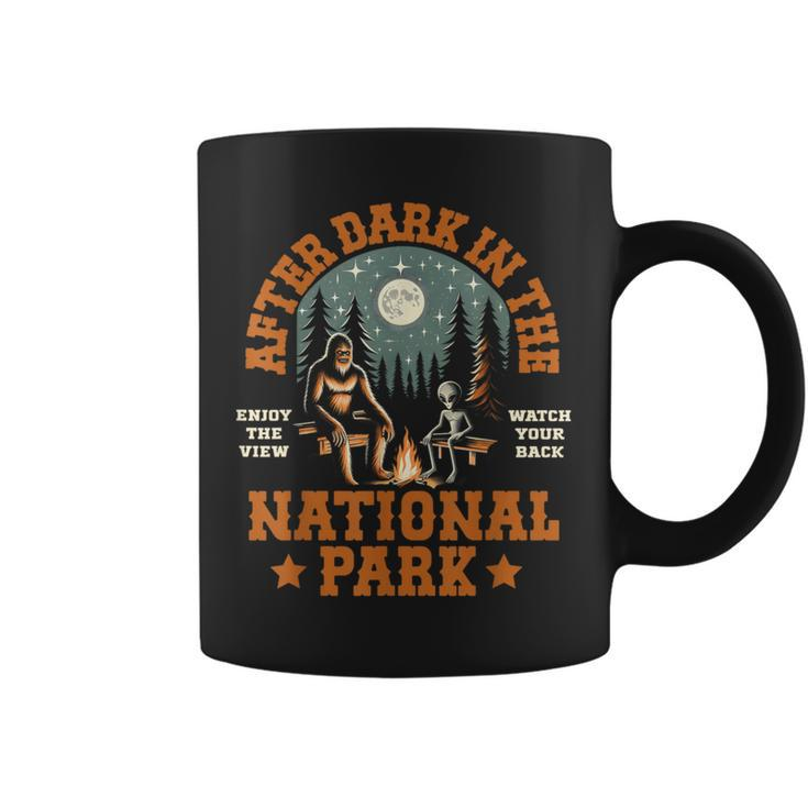 Bigfoot Sasquatch Alien National Park Coffee Mug