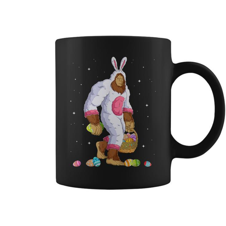 Bigfoot Sasquatch Happy Easter Bunny Eggs Coffee Mug