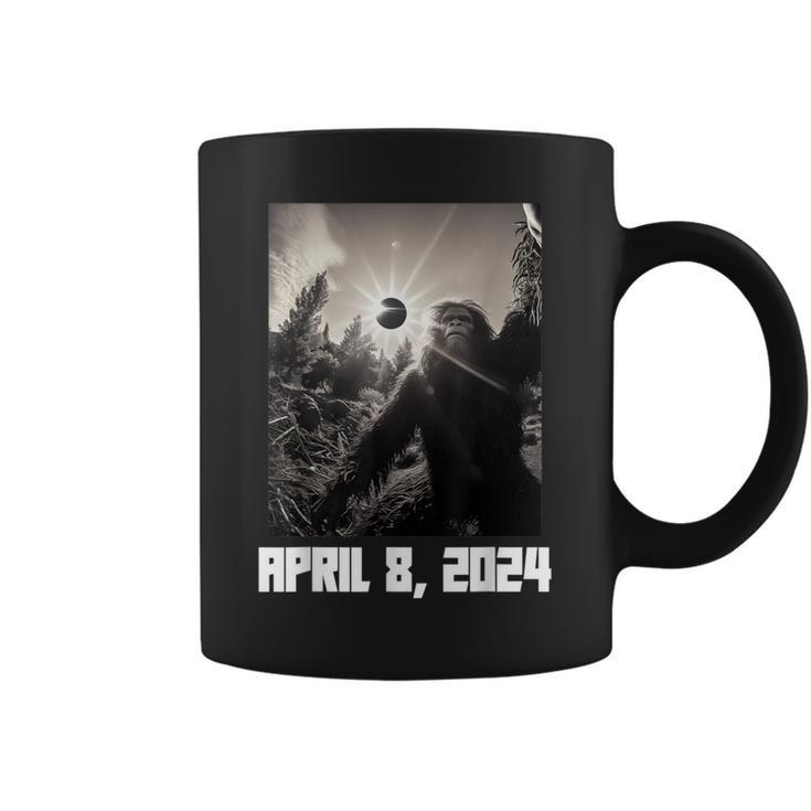 Bigfoot Sasquatch Total Solar Eclipse 2024 Coffee Mug