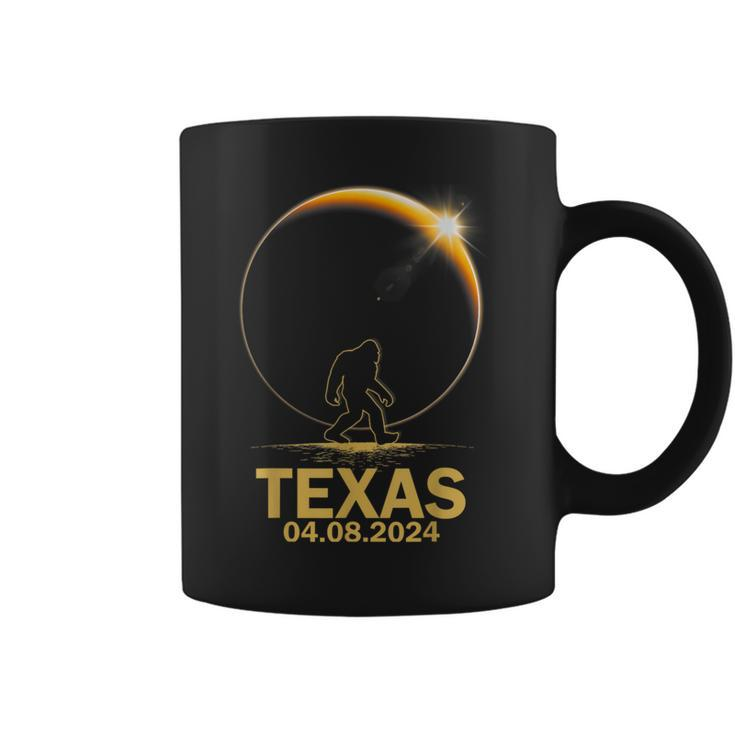 Bigfoot Total Solar Eclipse 4082024 Texas Coffee Mug