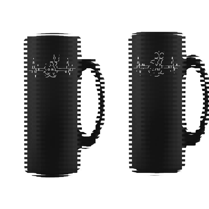 Bowling Heartbeat Bowler Tenpin Bowling Coffee Mug