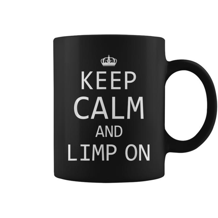 Broken Ankle T Bone Keep Calm And Limp On Coffee Mug