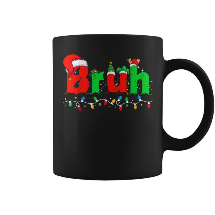 Bruh Merry Christmas Pajama Family Xmas Boy Coffee Mug