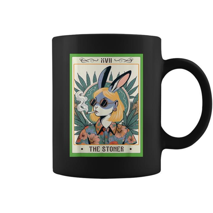 Bunny Cannabis Weed Lover 420 The Stoner Tarot Card Coffee Mug