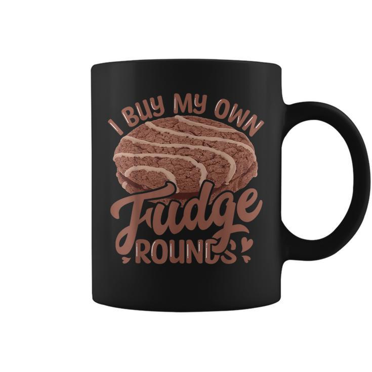 I Buy My Own Fudge Rounds Vintage Novelty Fudge Round Coffee Mug
