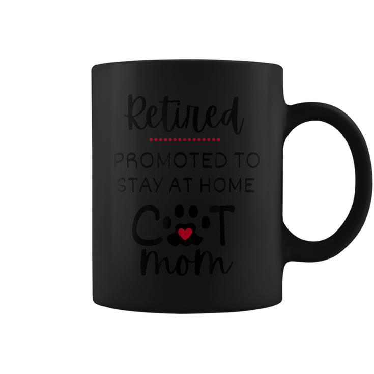 Cat Mom Cat With Heart Retirement For Cat Lover Coffee Mug
