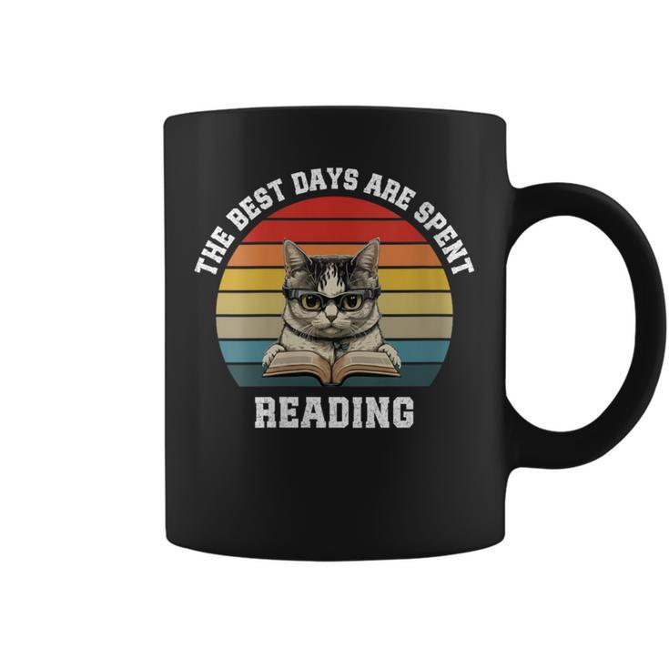 Cat Reading Quote Vintage Reading Lovers' Idea Coffee Mug