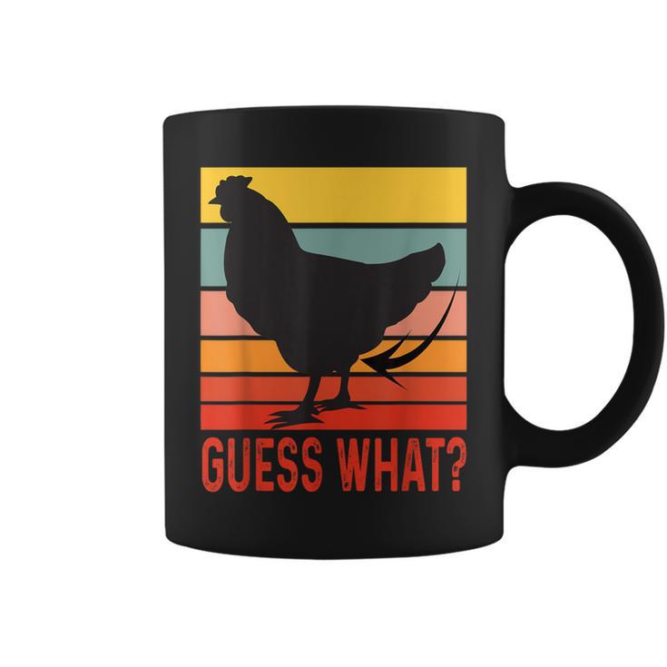 Chicken Butt Guess What Retro Vintage Chicken Thigh Coffee Mug