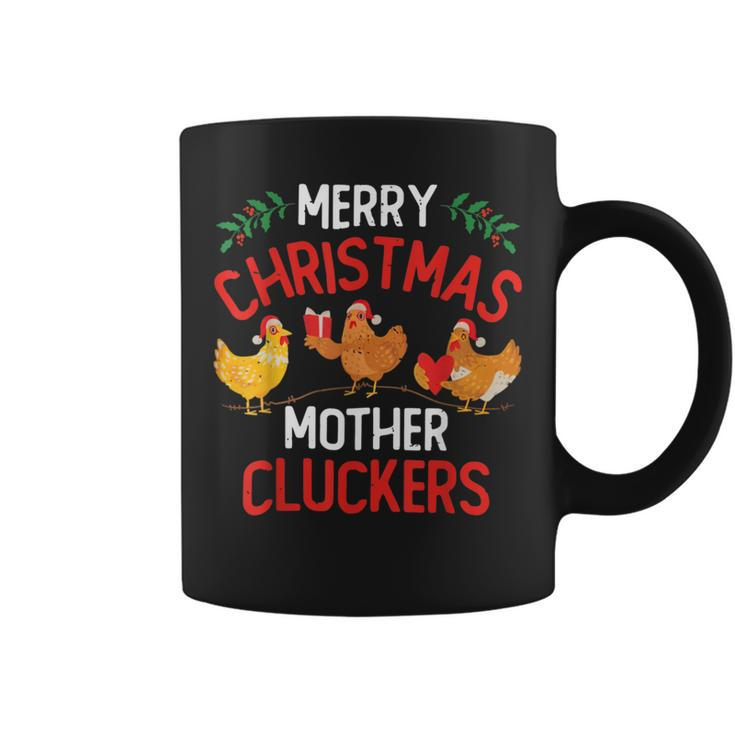 Chicken Merry Christmas Mother Clucker Merry Xmas Coffee Mug